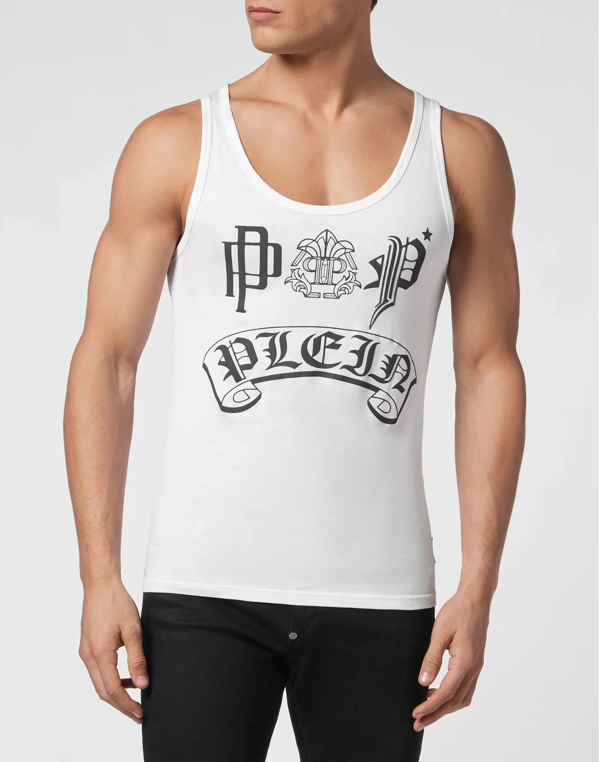 Tank Top Gothic Plein, цвет: Белый