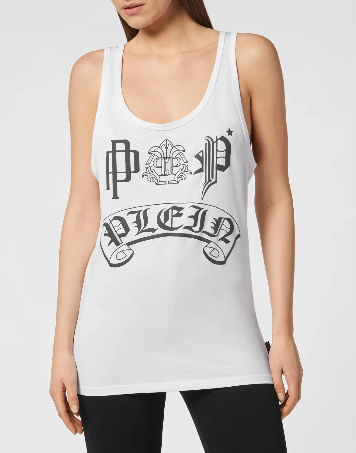 Tank Top Gothic Plein, цвет: Белый