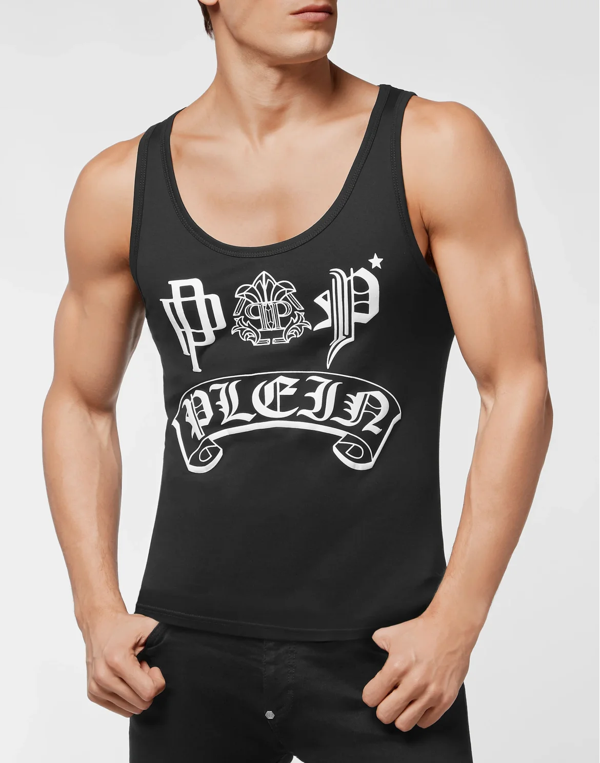Tank Top Gothic Plein, цвет: Черный