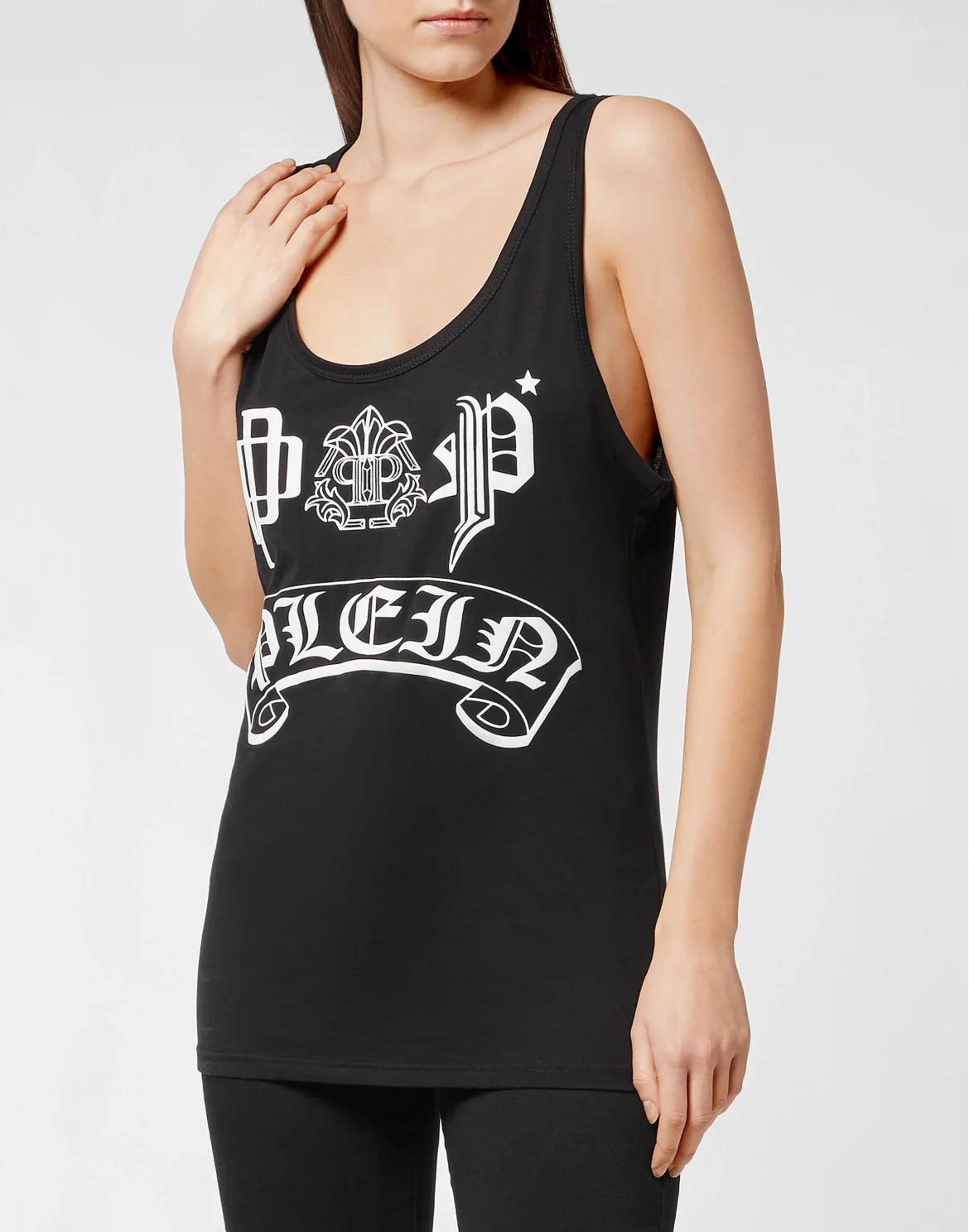 Tank Top Gothic Plein, цвет: Черный