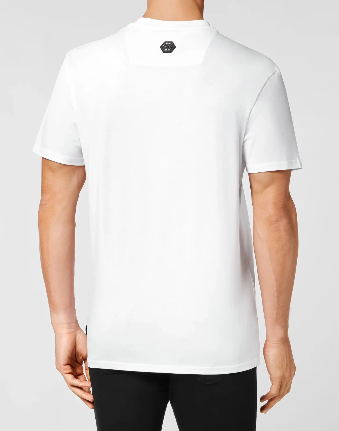 T-shirt Round Neck SS Hand Painted  Philipp Plein TM, цвет: Белый