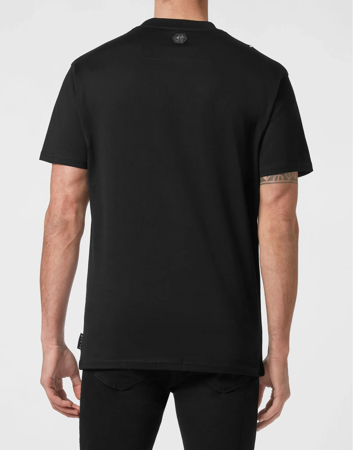 T-shirt Round Neck SS Hand Painted  Philipp Plein TM, цвет: Черный