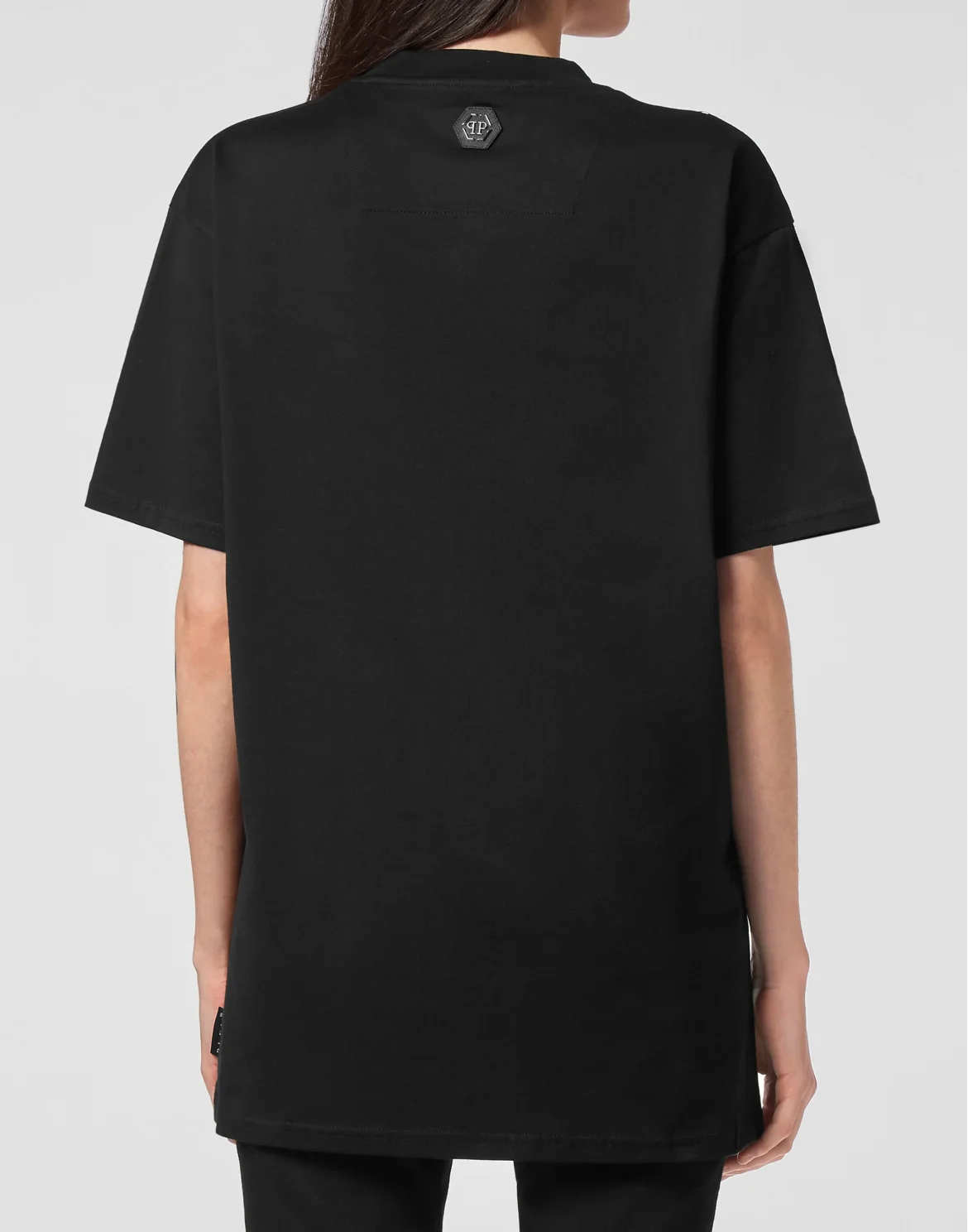 T-shirt Round Neck SS Hand Painted  Philipp Plein TM, цвет: Черный