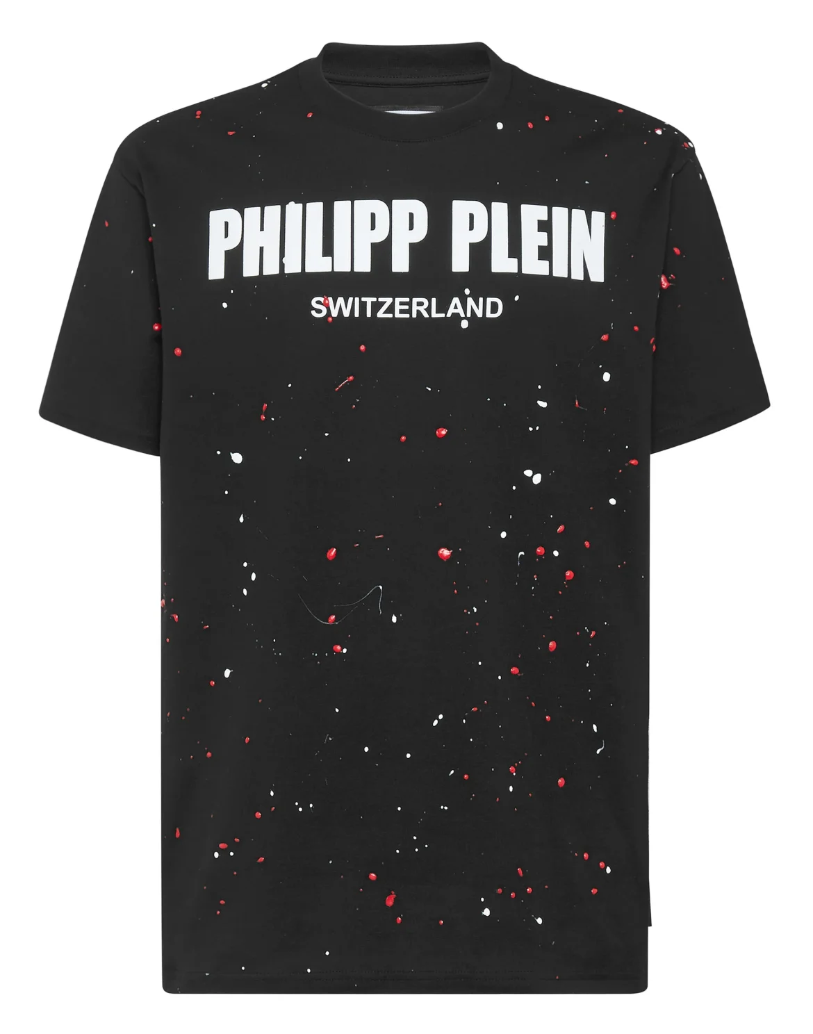 T-shirt Round Neck SS Hand Painted  Philipp Plein TM, цвет: Черный