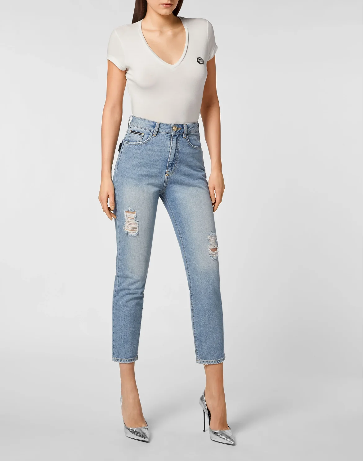 Denim Trousers Boyfriend Fit, цвет: Синий