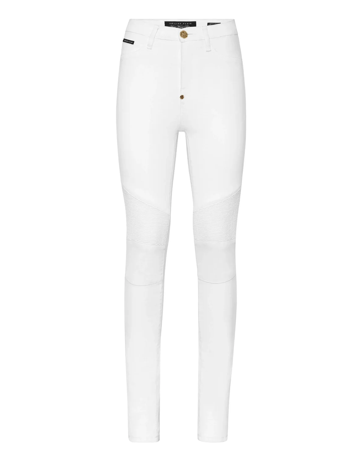 Denim High Waist Biker, цвет: Белый