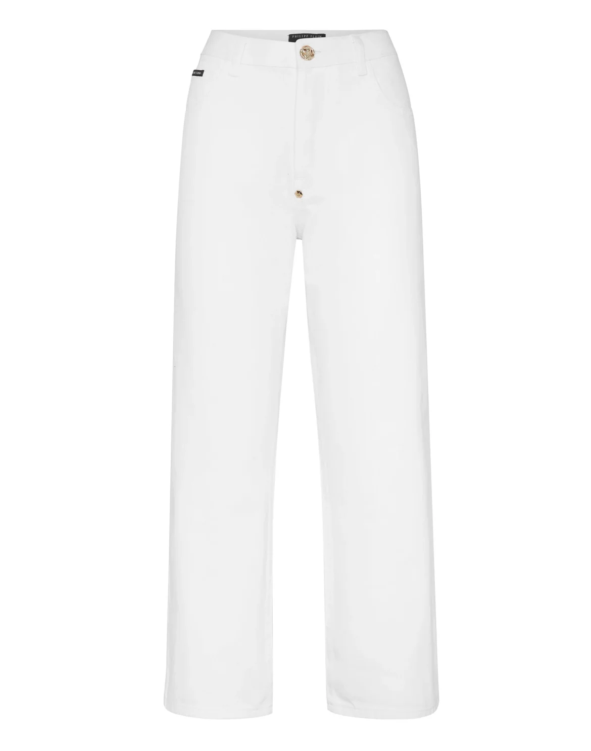 Denim Trousers High Rise Fit, цвет: Белый