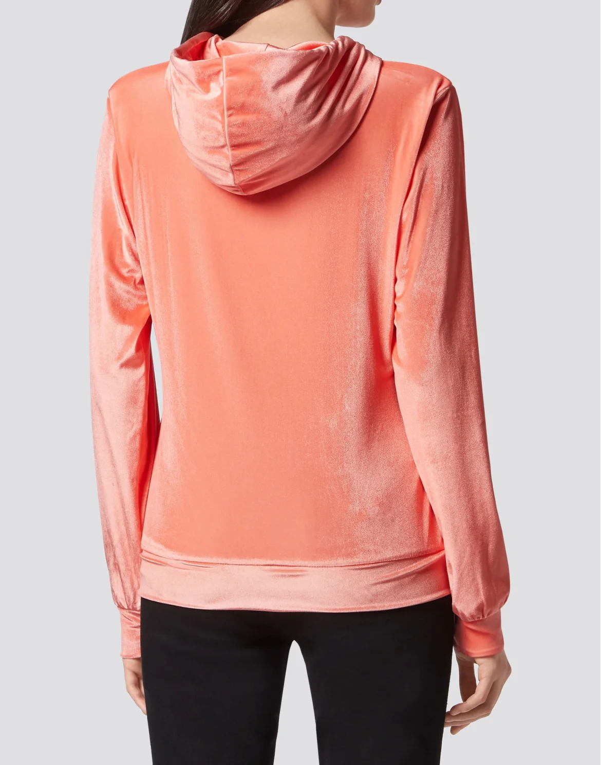 Velvet Hoodie sweatshirt Full Zip  Gothic Plein, цвет: Розовый
