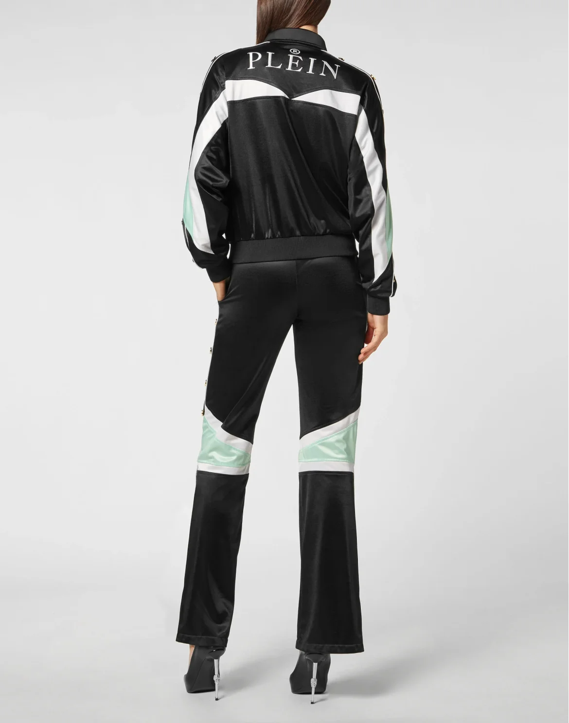 Top/Trousers Tracksuit Stripes, цвет: Черный