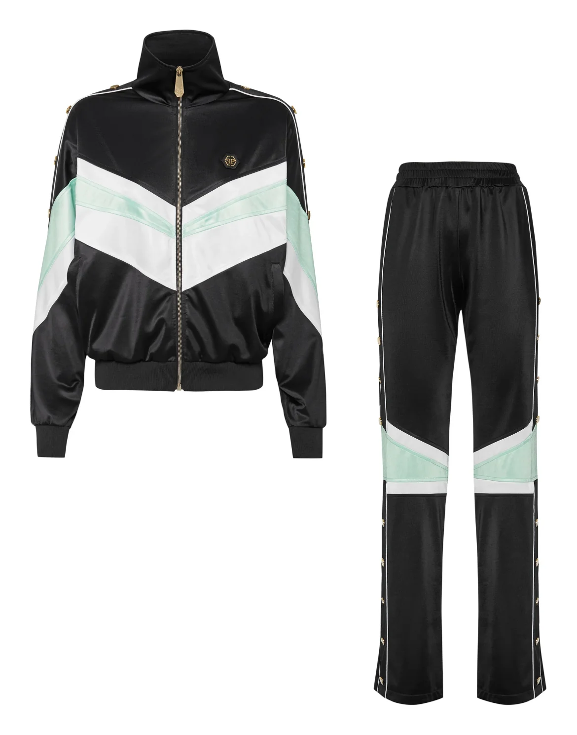 Top/Trousers Tracksuit Stripes, цвет: Черный