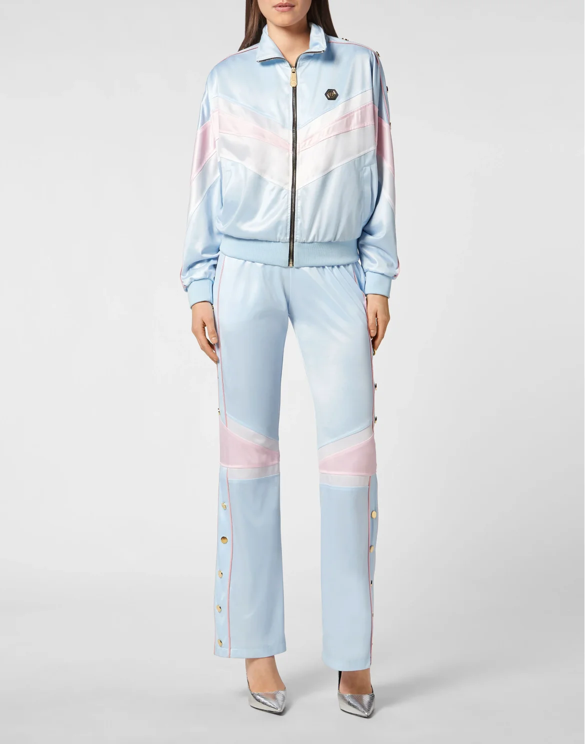 Top/Trousers Tracksuit Stripes, цвет: Голубой