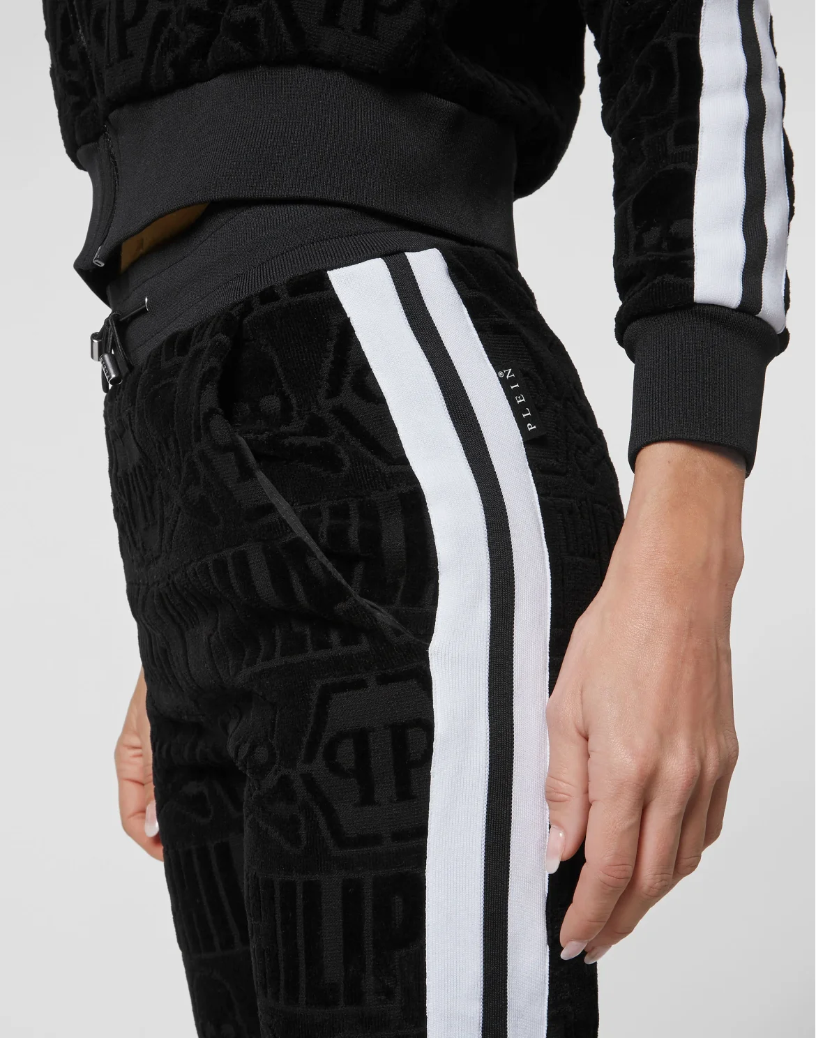 Top/Trousers Tracksuit, цвет: Черный