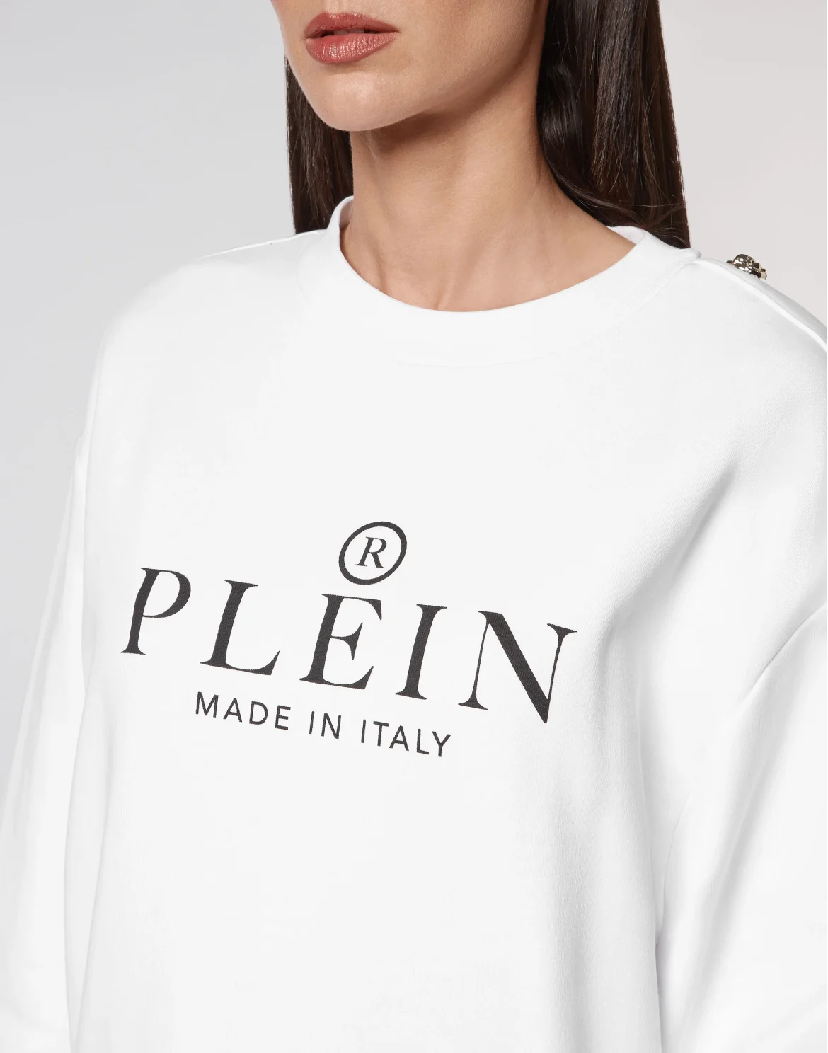 Oversize Sweatshirt LS Philipp Plein TM, цвет: Белый
