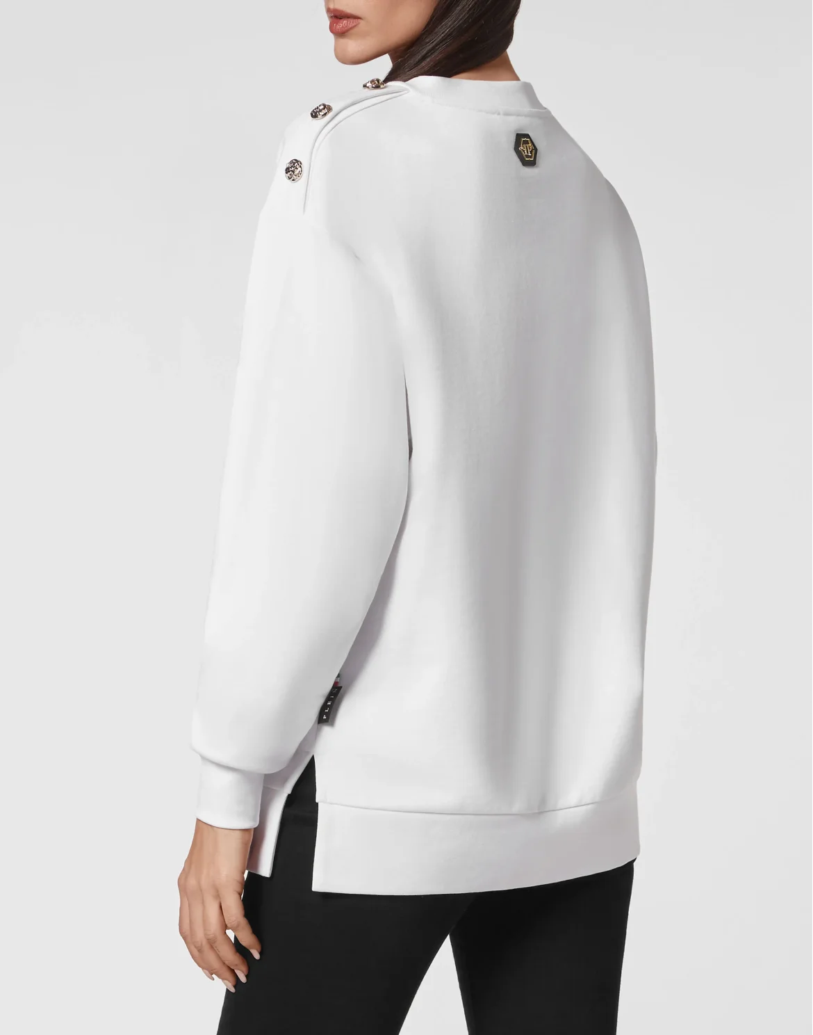 Oversize Sweatshirt LS Philipp Plein TM, цвет: Белый