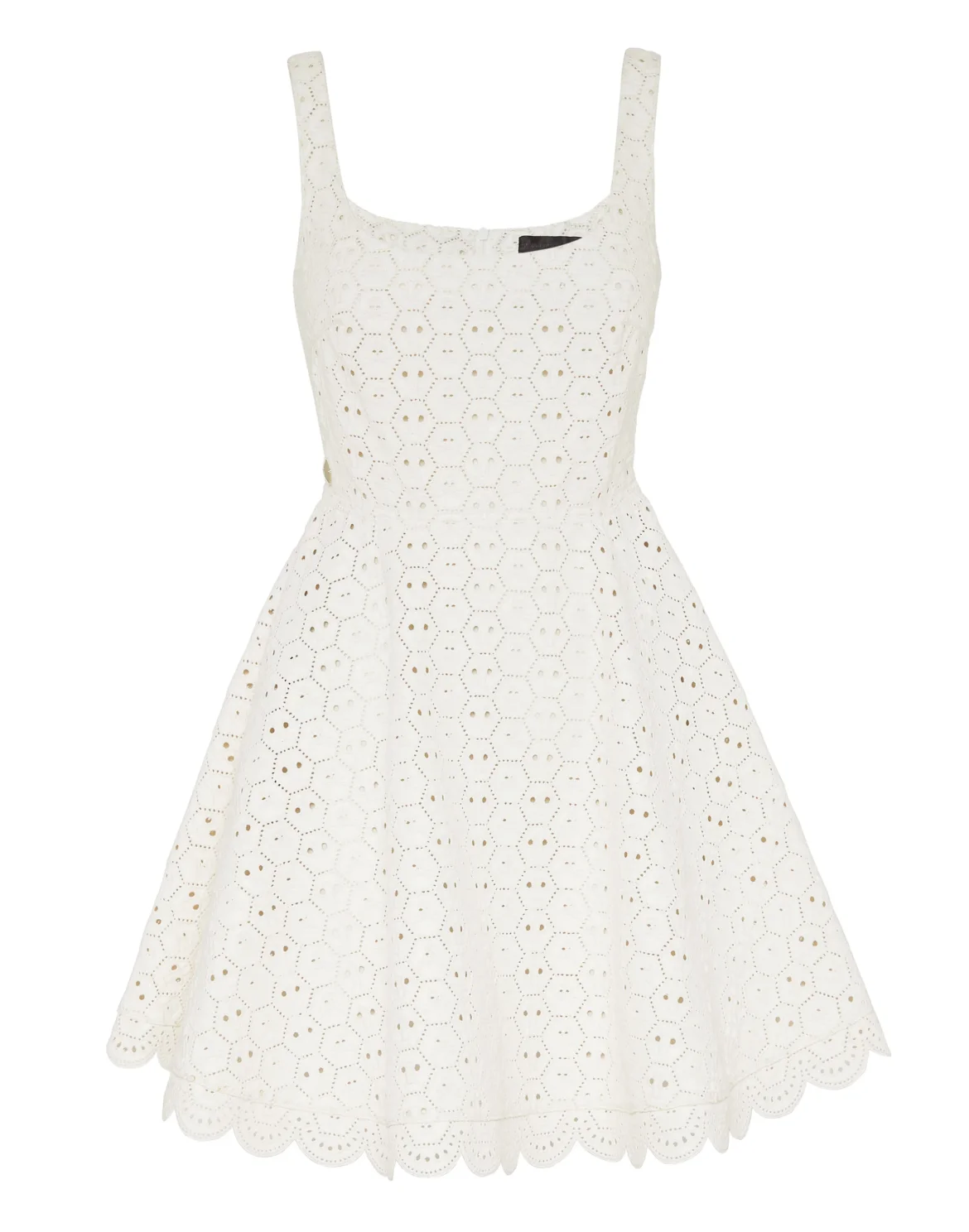 TEXAS SAN  GALLO LEATHER  DRESS, цвет: Белый