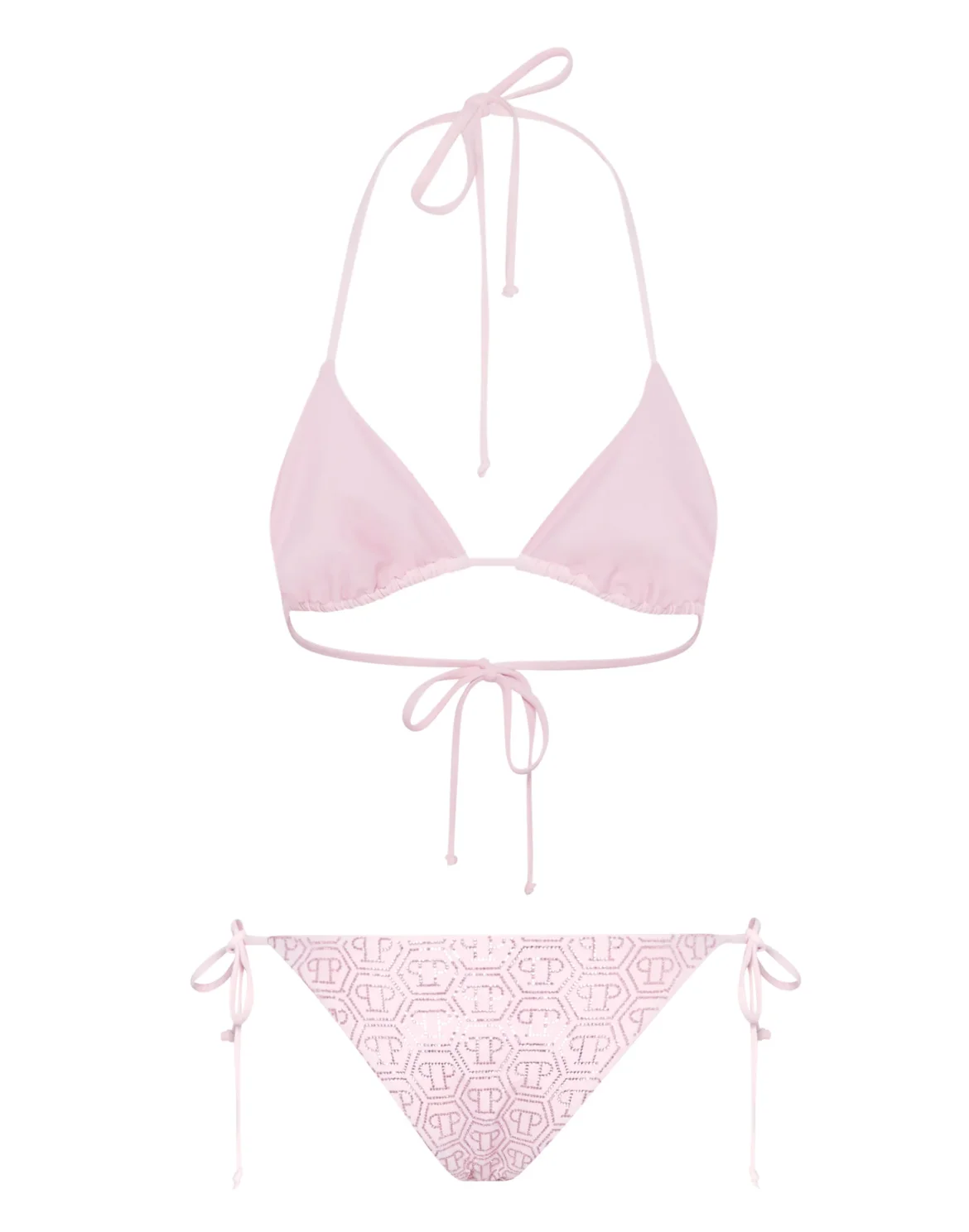 Bikini Monogram with Crystals, цвет: Розовый