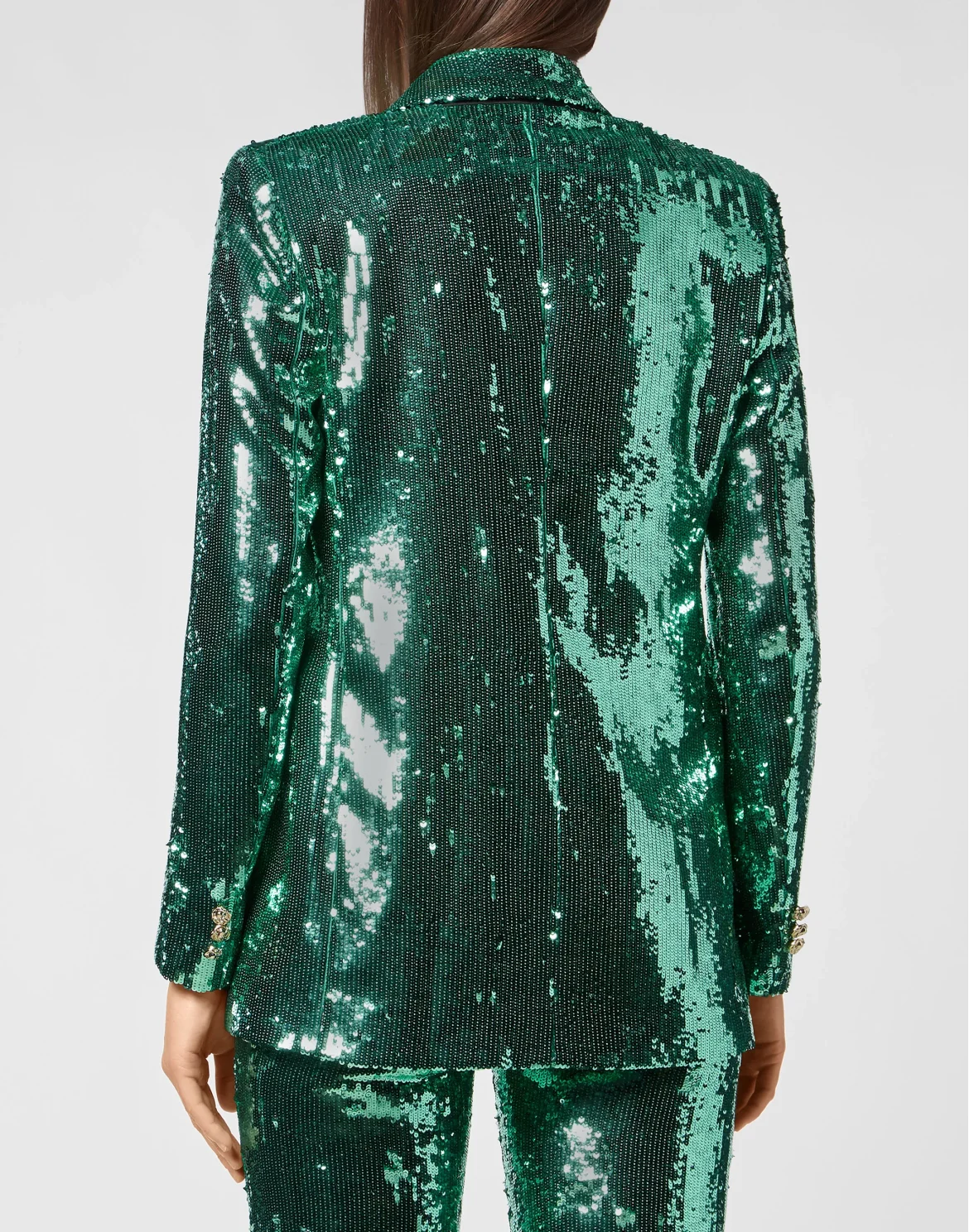 Blazer Man Fit Paillettes, цвет: Зеленый