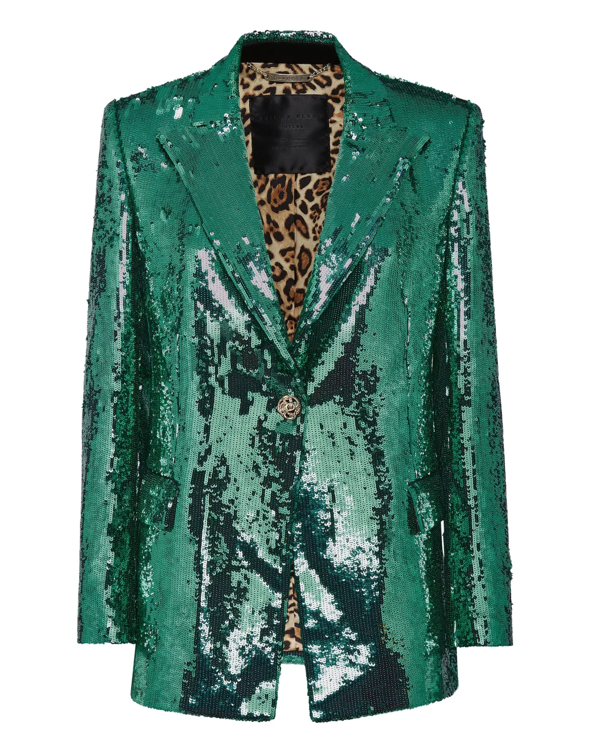 Blazer Man Fit Paillettes, цвет: Зеленый