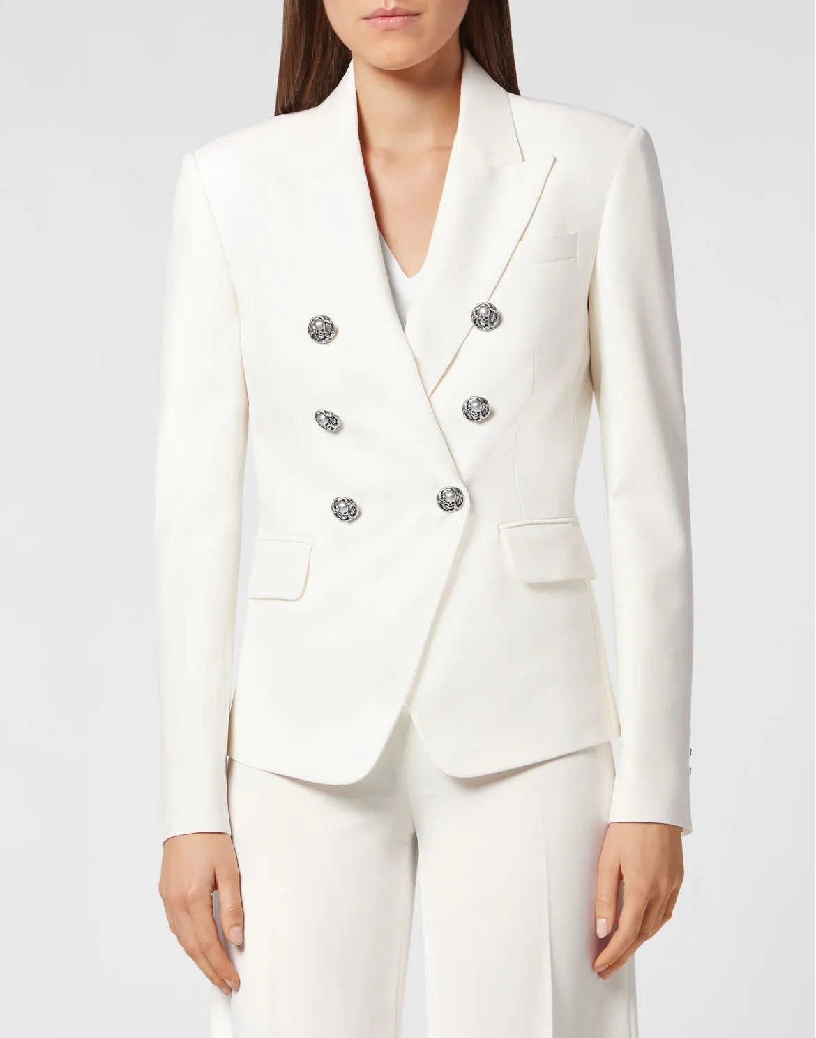 Fitted Blazer, цвет: Белый