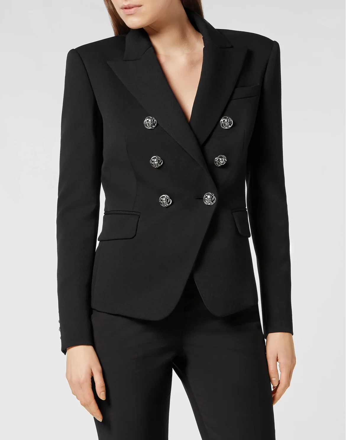 Fitted Blazer, цвет: Черный