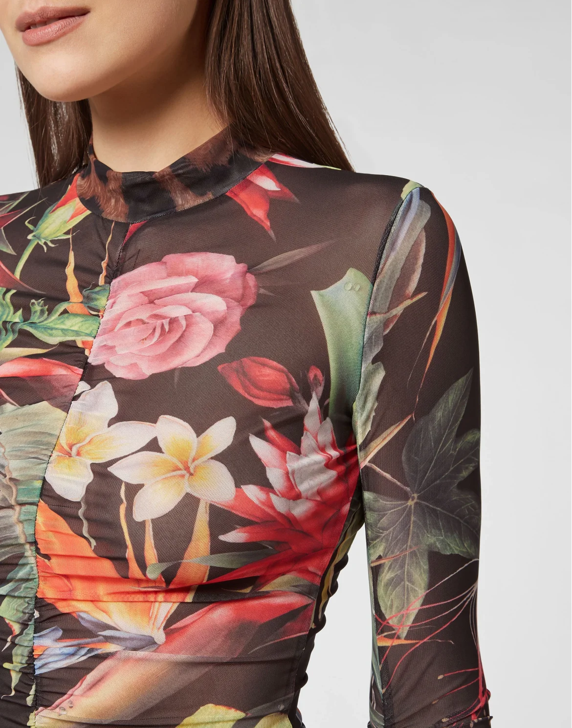 Short Dress Flowers, цвет: Черный