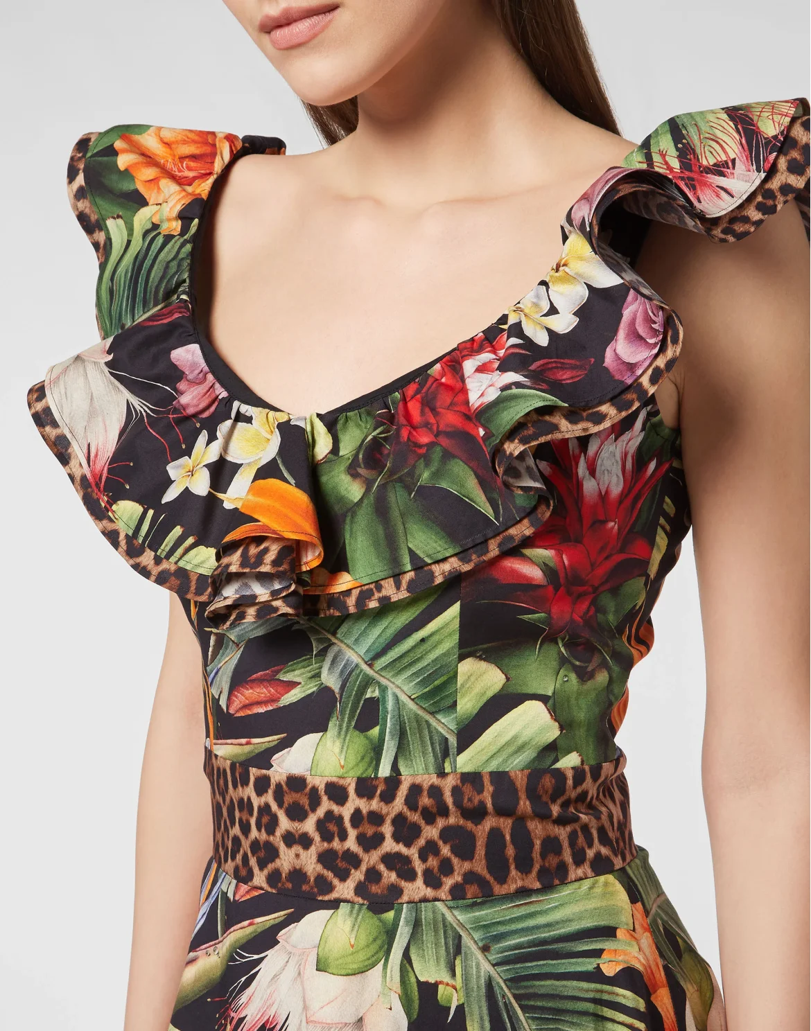 Long Dress Flowers, цвет: Черный