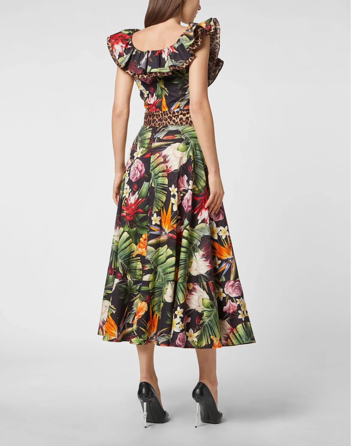 Long Dress Flowers, цвет: Черный