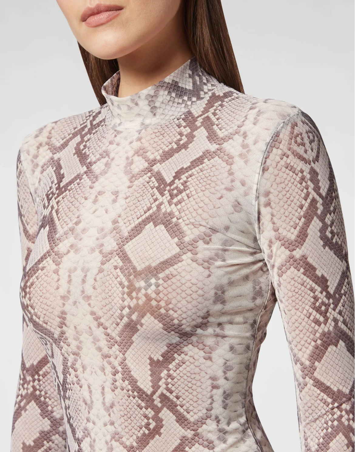 Tulle Mini Dress Python Print, цвет: Мультиколор