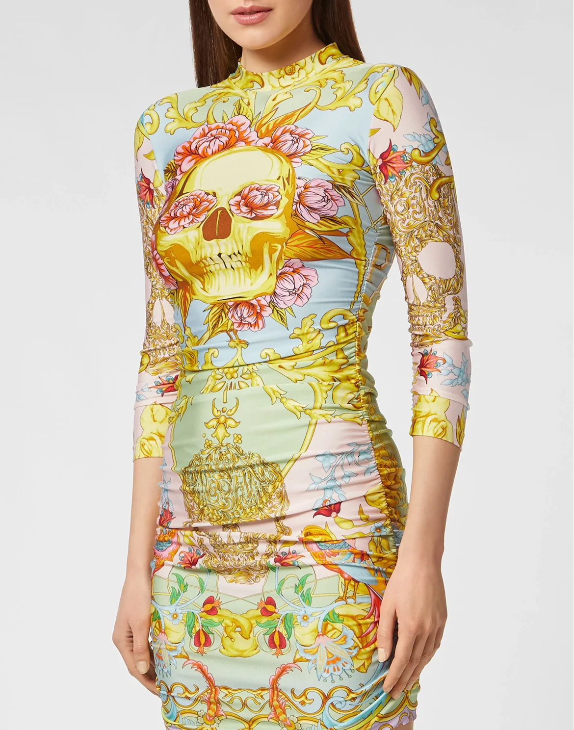 Short Dress Baroque, цвет: Мультиколор
