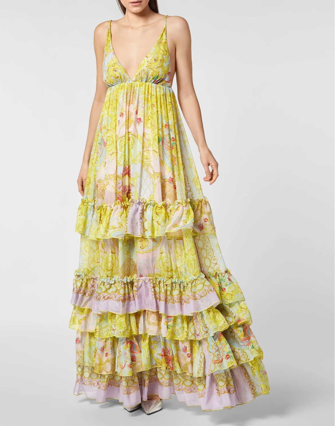 Long Dress New Baroque, цвет: Мультиколор