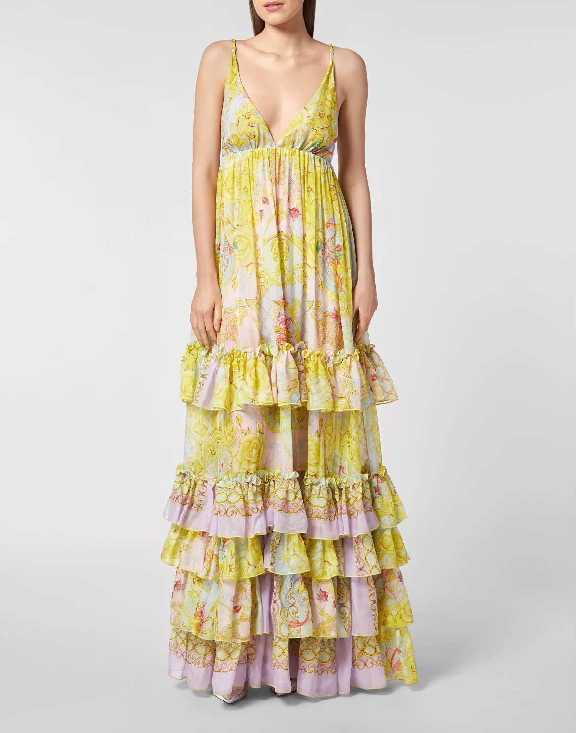 Long Dress New Baroque, цвет: Мультиколор