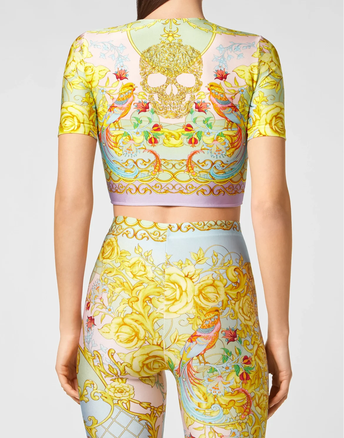 Crop Top SS Baroque, цвет: Мультиколор