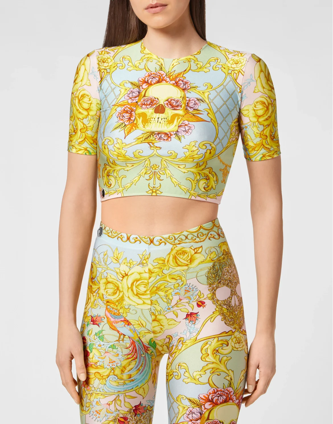Crop Top SS Baroque, цвет: Мультиколор