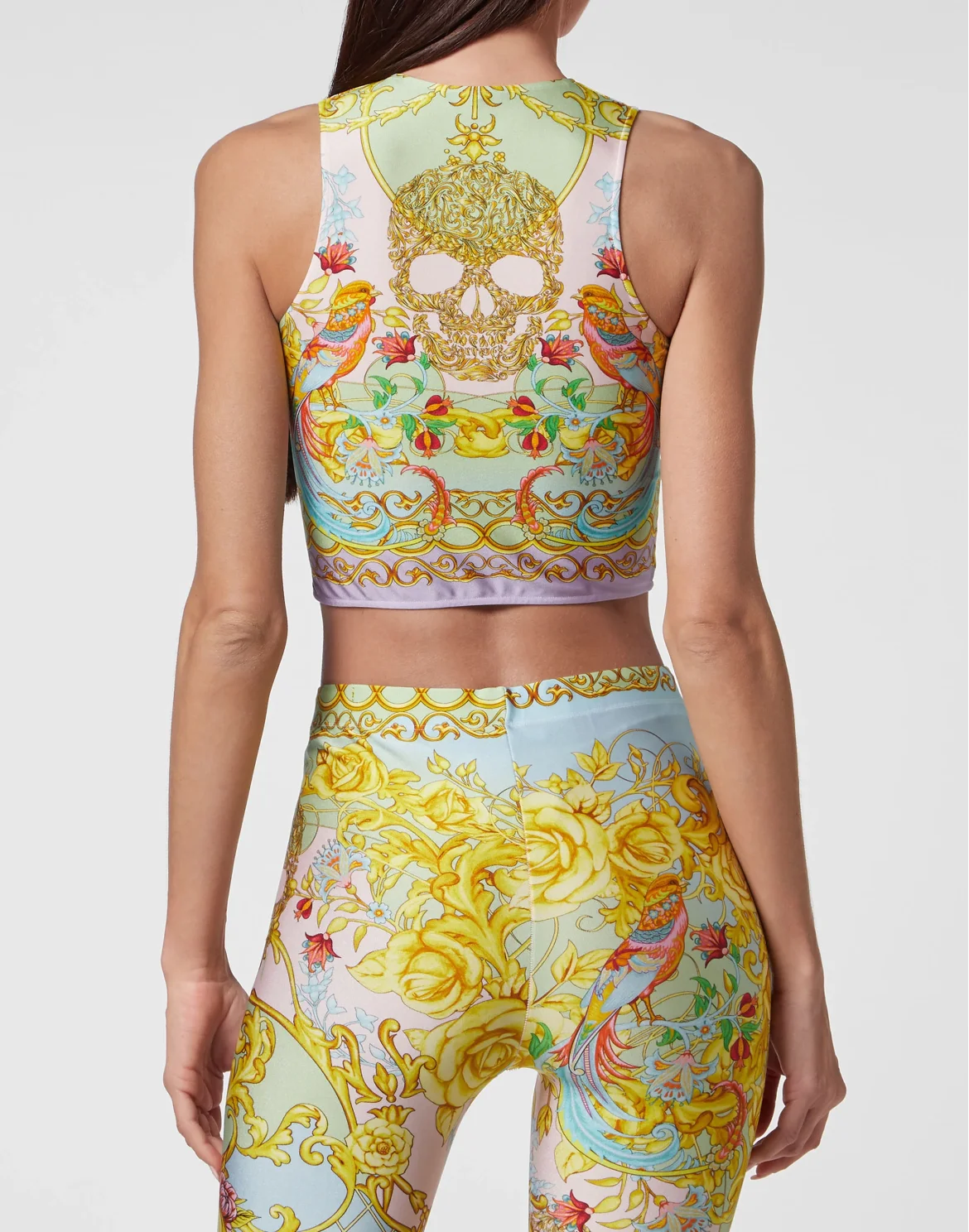 Crop Tank Top Baroque, цвет: Мультиколор