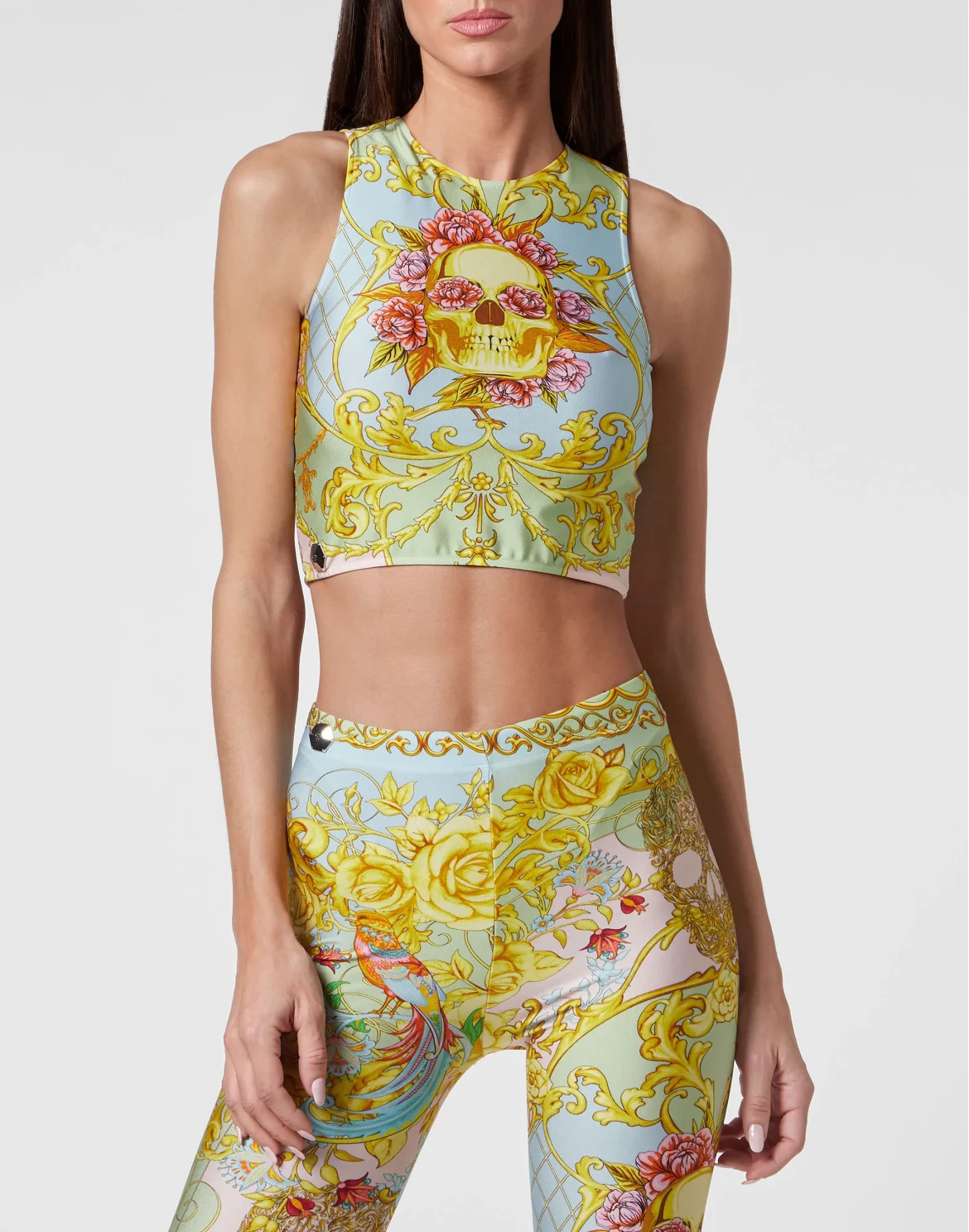 Crop Tank Top Baroque, цвет: Мультиколор