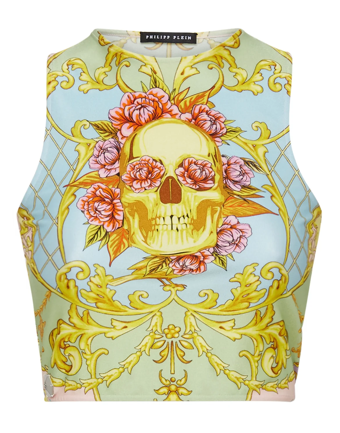 Crop Tank Top Baroque, цвет: Мультиколор