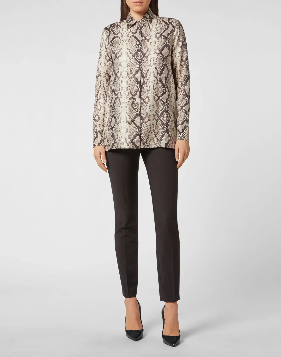 SILK  PYTHON  PRINT  SHIRT, цвет: Мультиколор