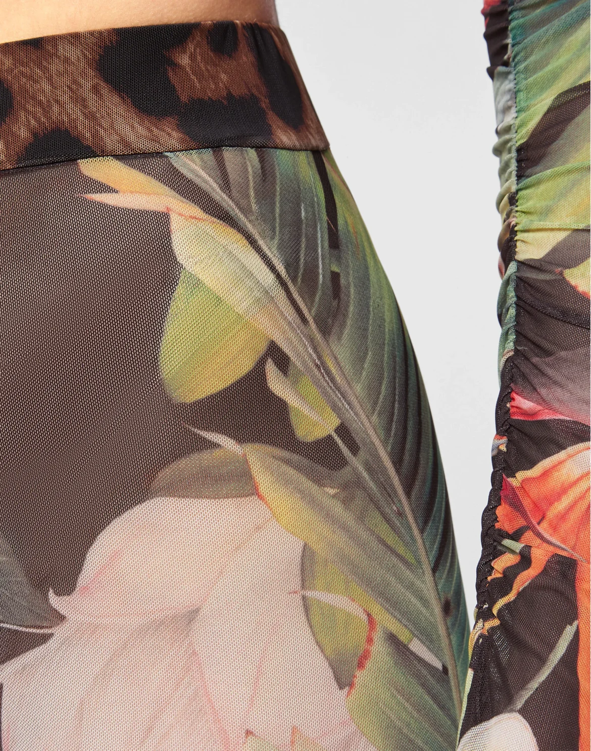 Leggings Flowers, цвет: Черный