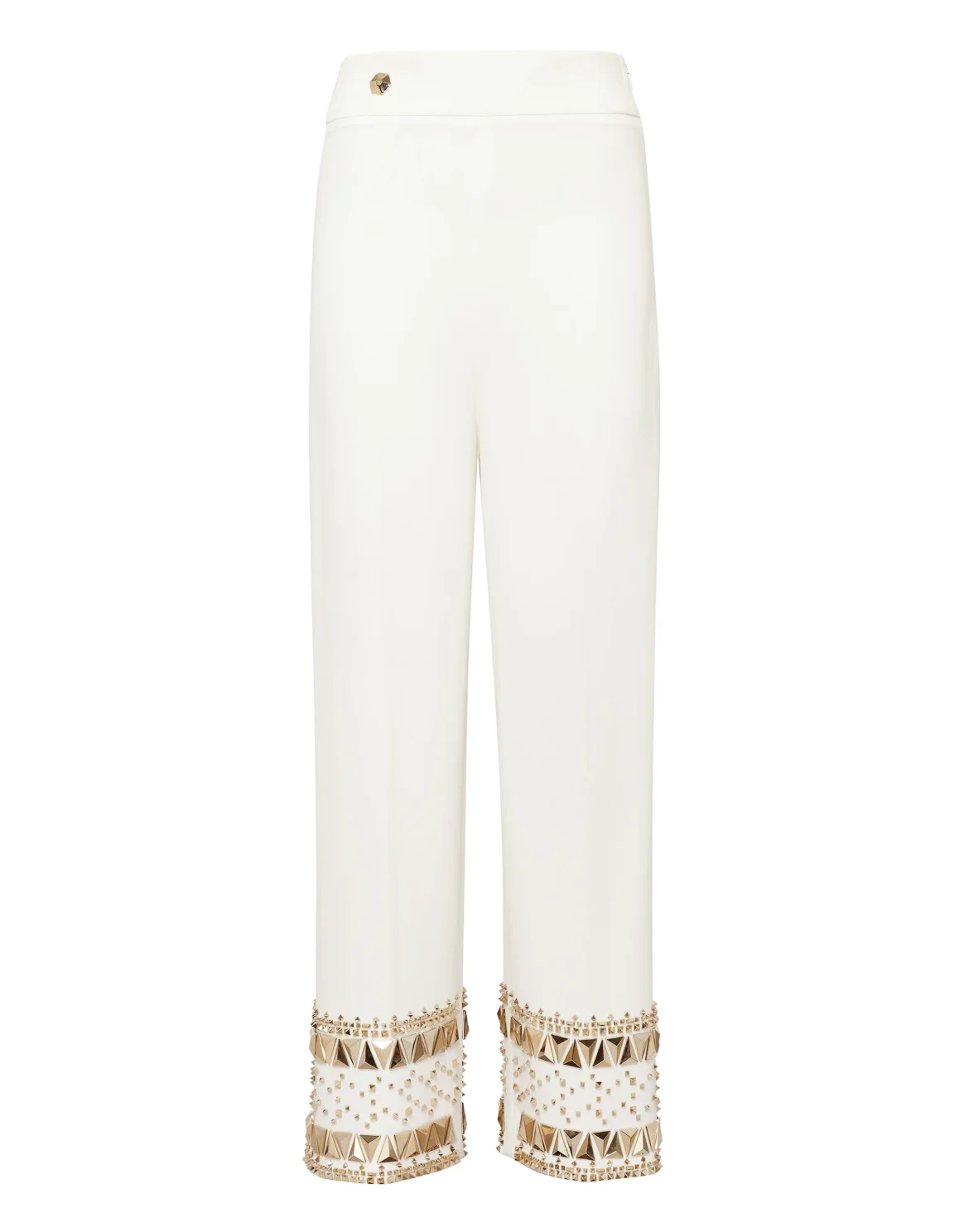 Cady High Waist Trouser Studs, цвет: Белый