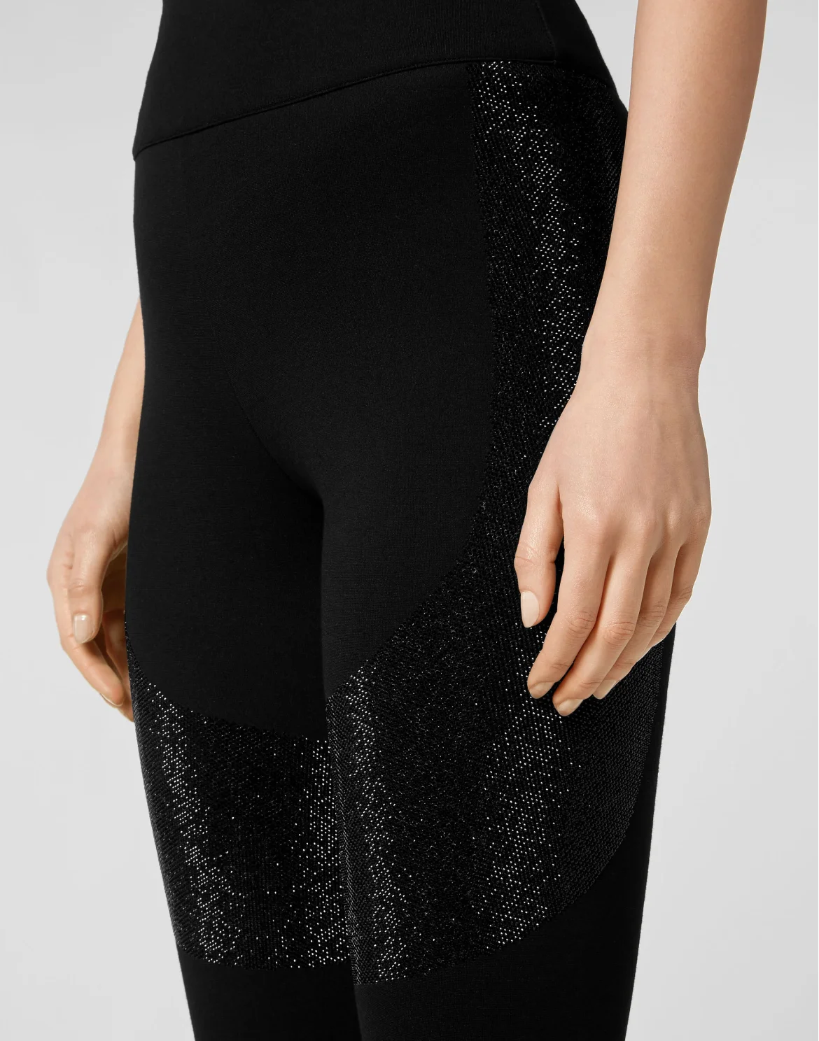 Leggings with Crystals, цвет: Черный
