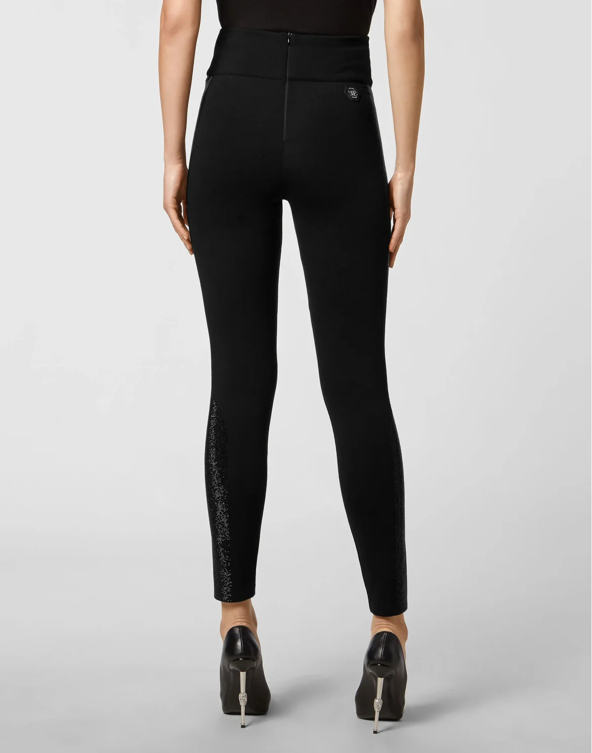 Leggings with Crystals, цвет: Черный