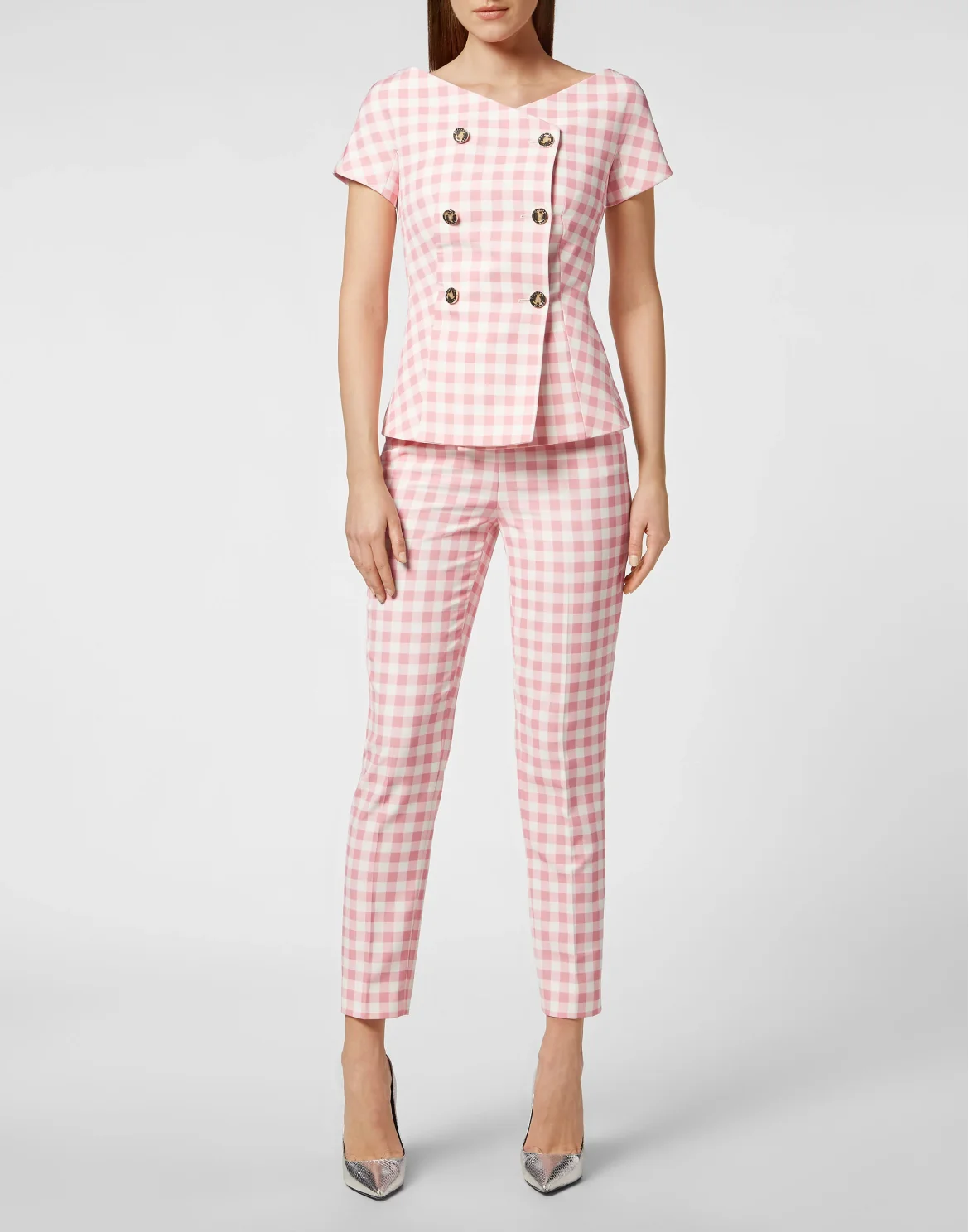 Vichy Office Trousers, цвет: Розовый
