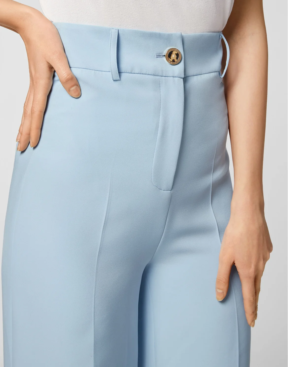 Straight Long Trousers, цвет: Голубой