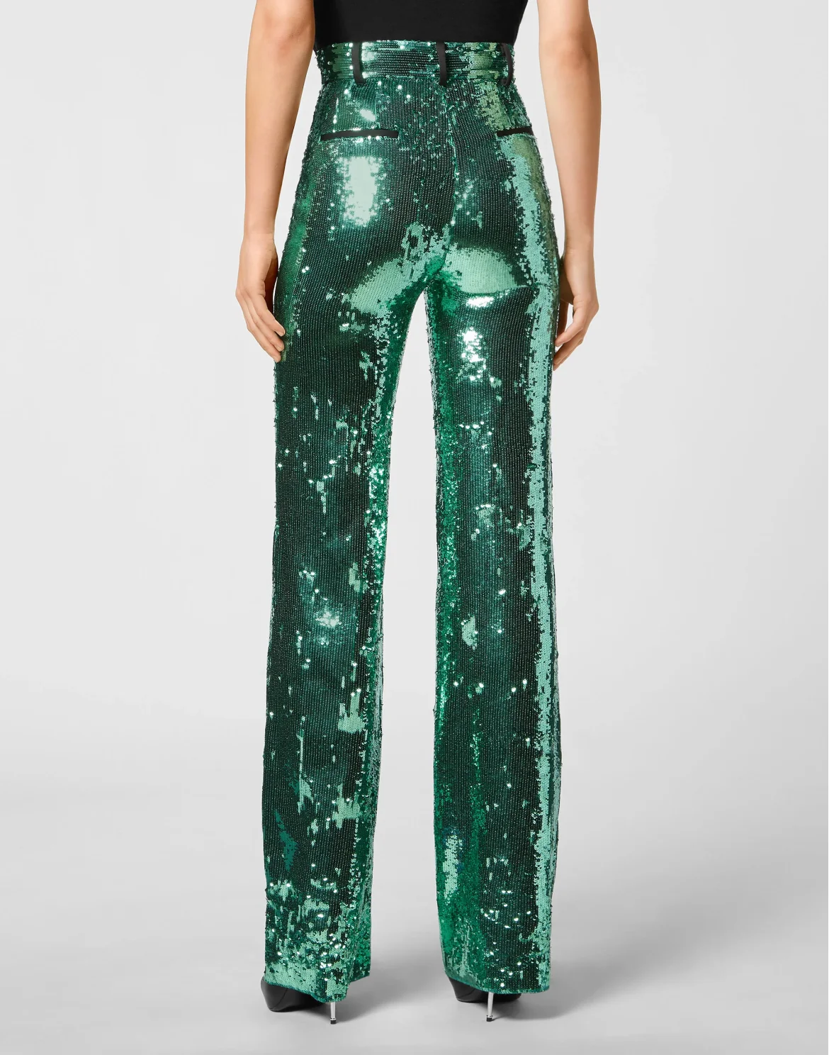 Long Trousers Paillettes, цвет: Зеленый