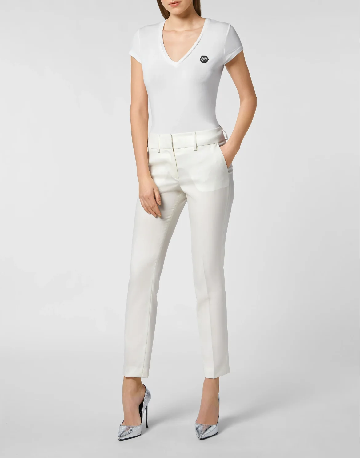 Straight Trousers, цвет: Белый