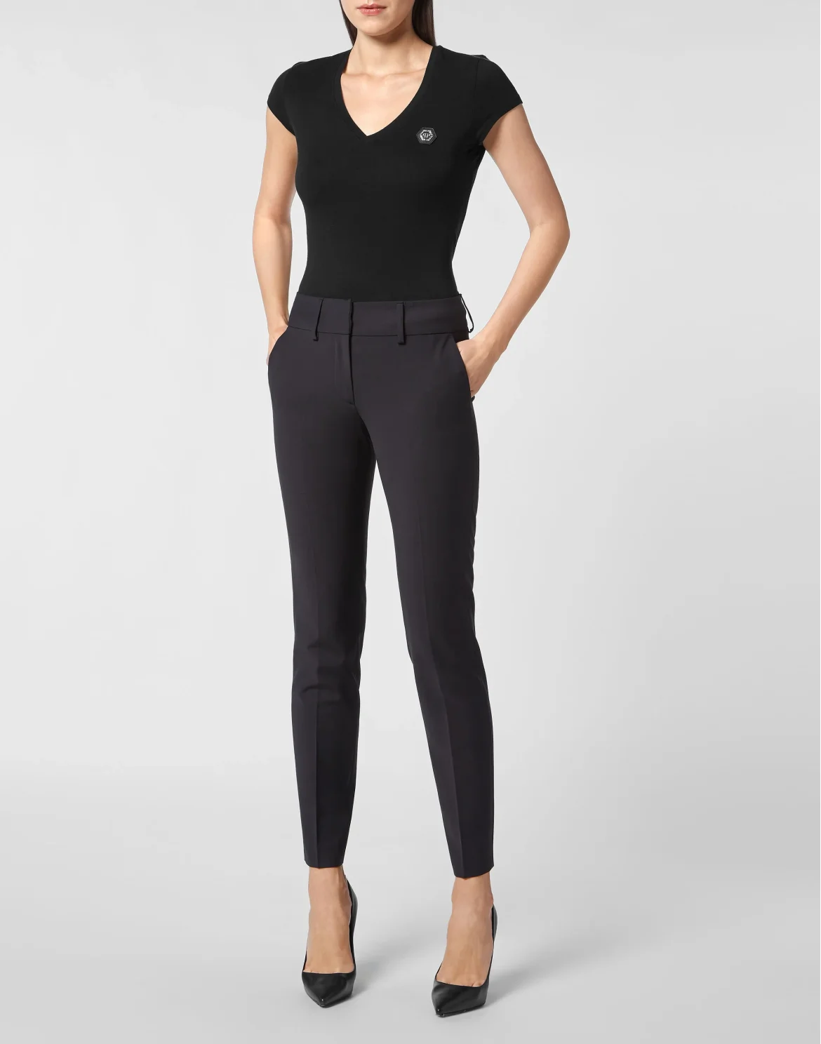 Straight Trousers, цвет: Черный