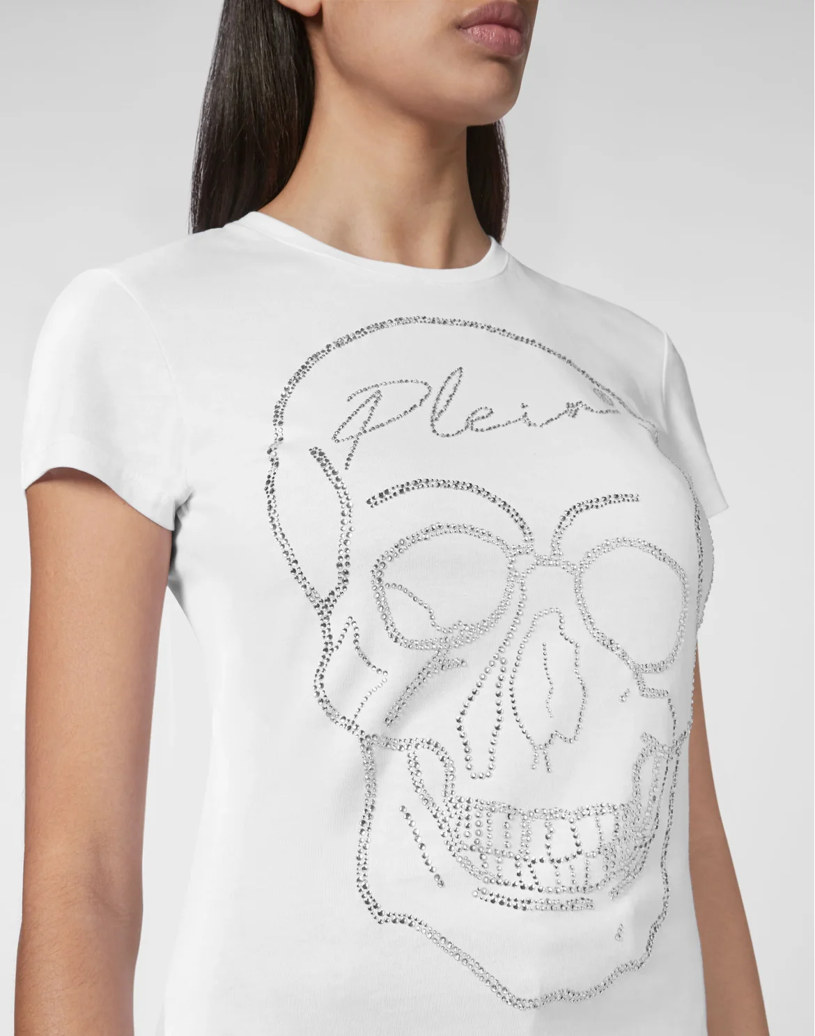T-shirt Sexy Pure with Crystals, цвет: Белый