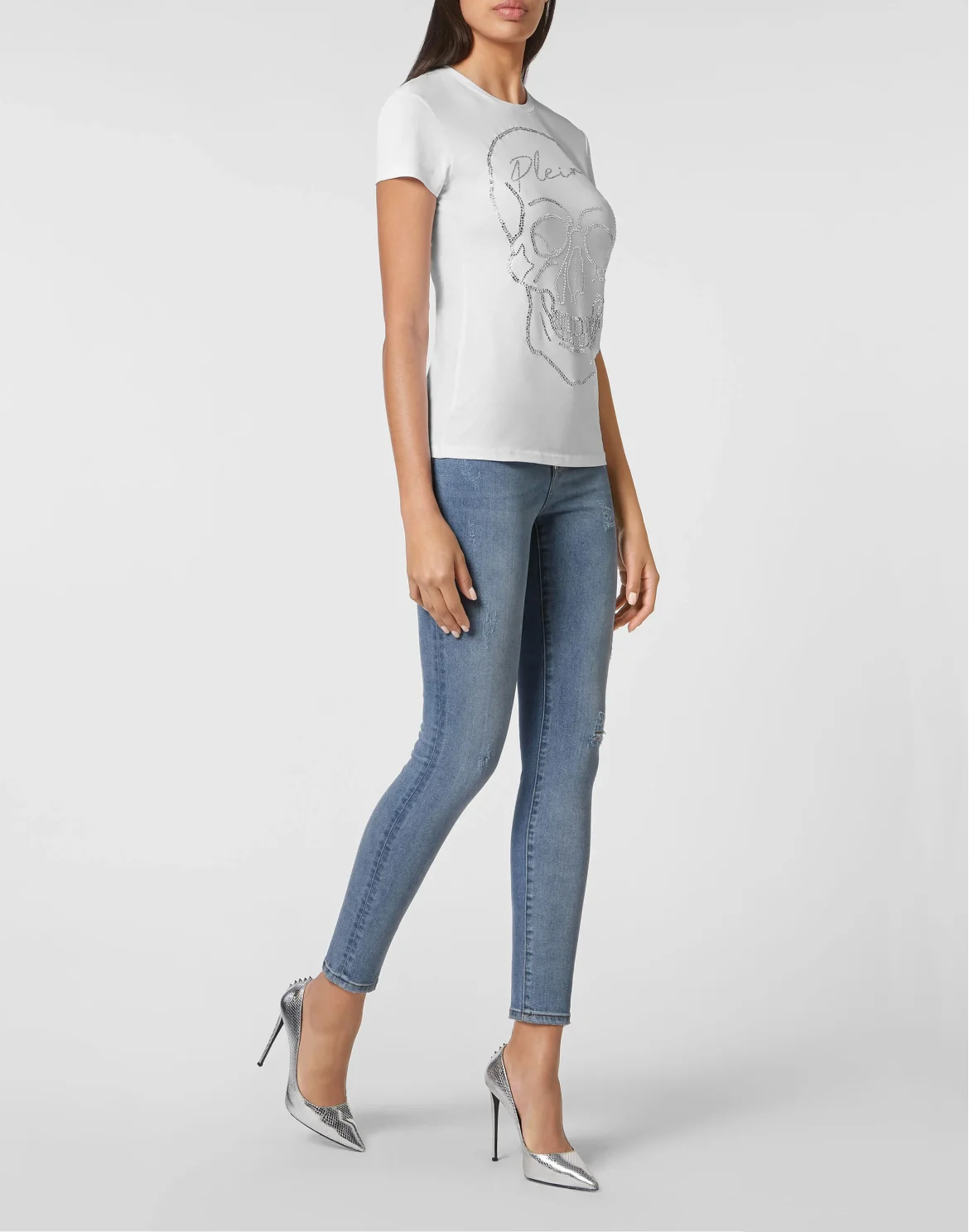 T-shirt Sexy Pure with Crystals, цвет: Белый