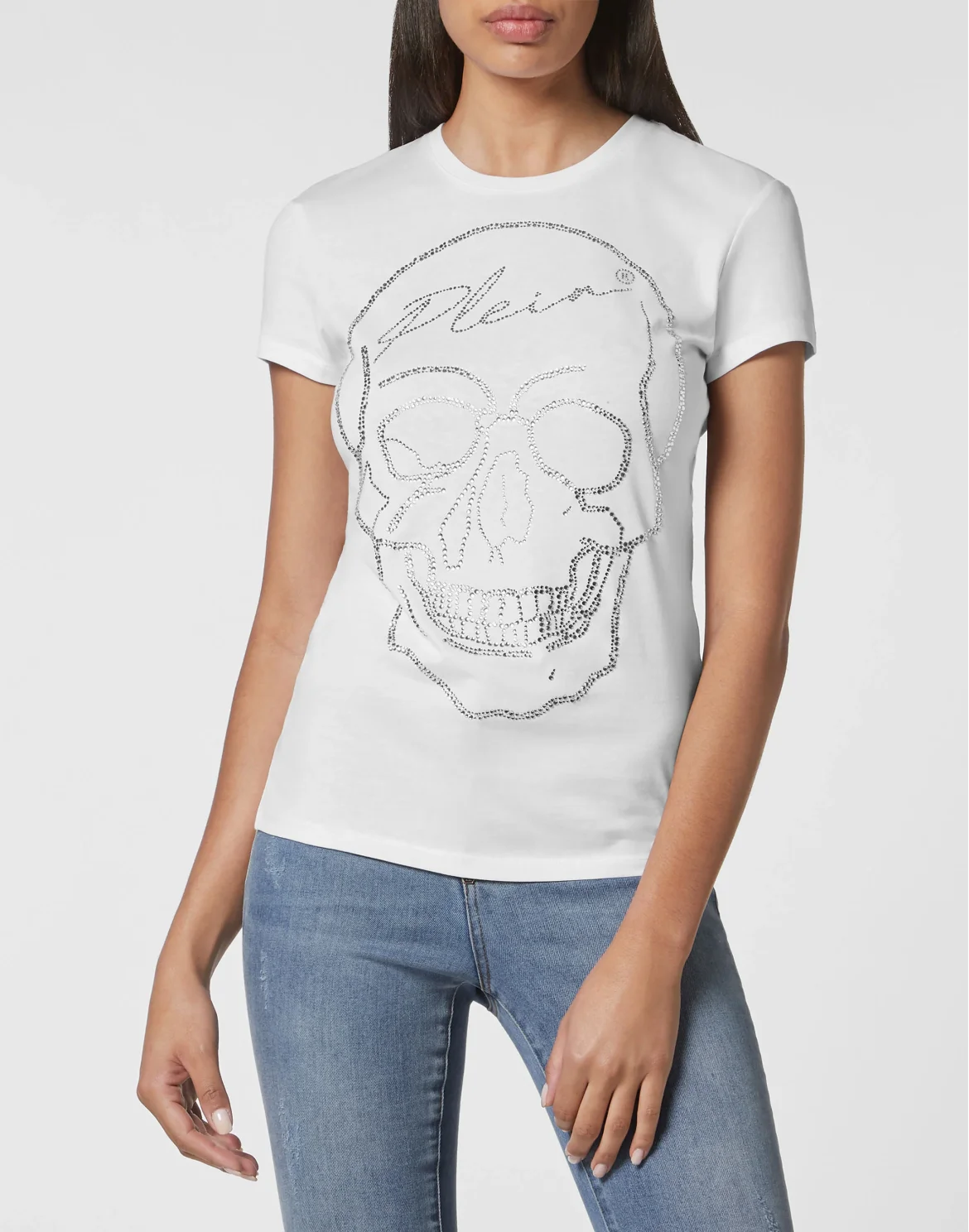 T-shirt Sexy Pure with Crystals, цвет: Белый