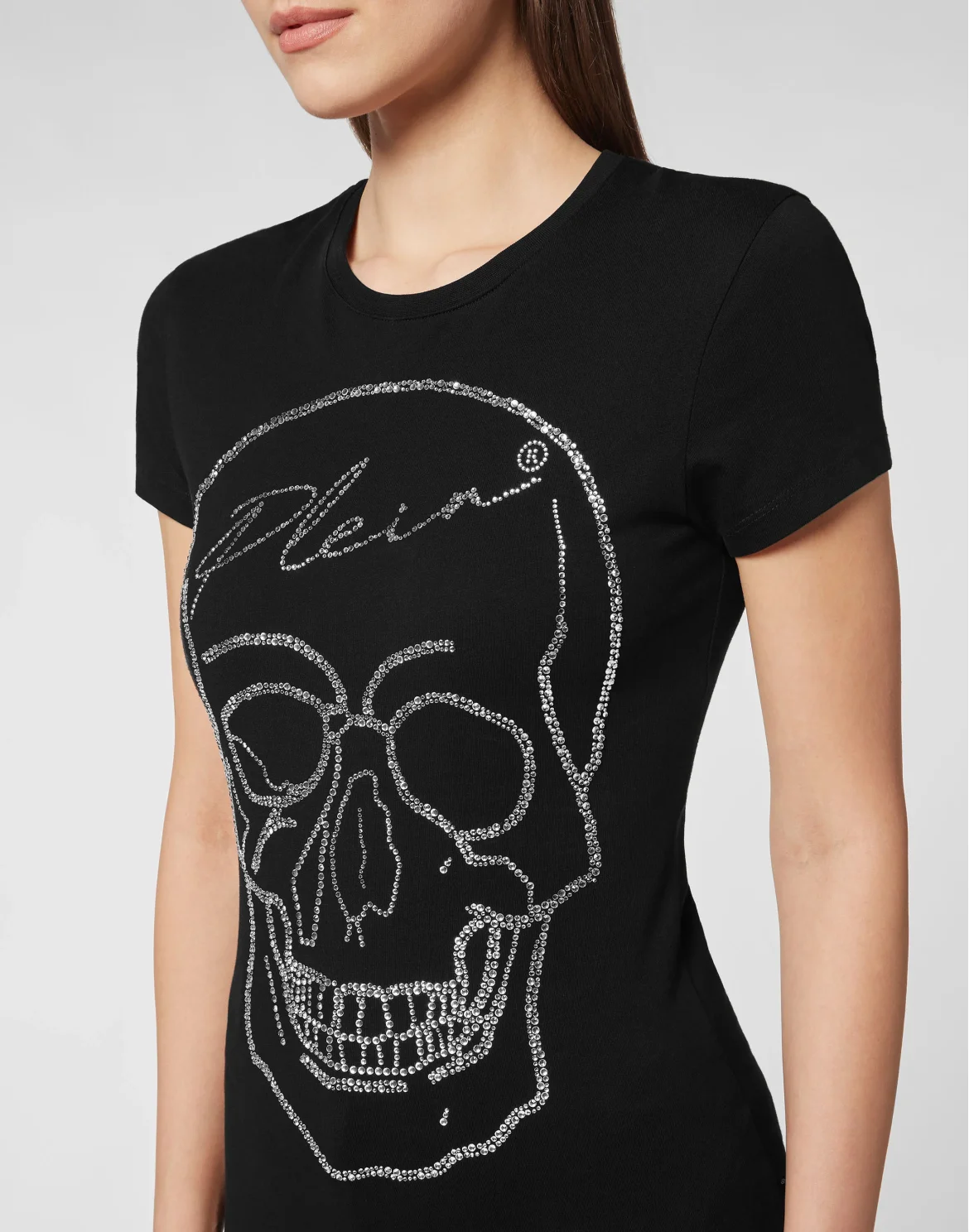 T-shirt Sexy Pure with Crystals, цвет: Черный